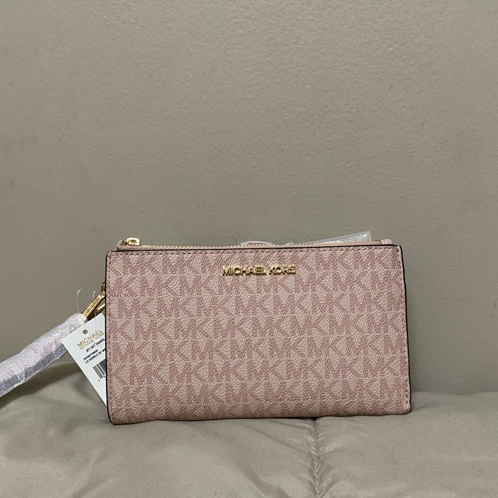 MK Double-zip Wristlet
